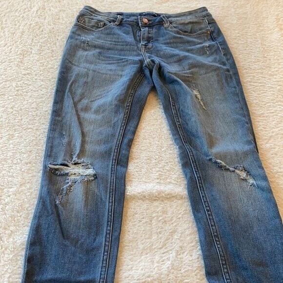 Vigoss Jeans Womens 28 Blue Classic Skinny Stretch Midrise Distressed Casual - Picture 10 of 10